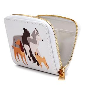 Dog Zip Around Small Wallet Coin Purse