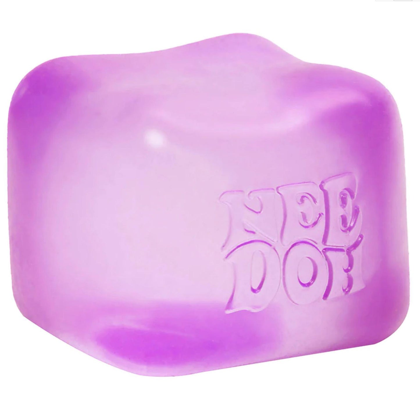 NeeDoh Nice Cube Anti Stress Sensory ADHD Fidget Toy, 3 Translucent Colors (1 sent), Non-toxic Maltose Sugar