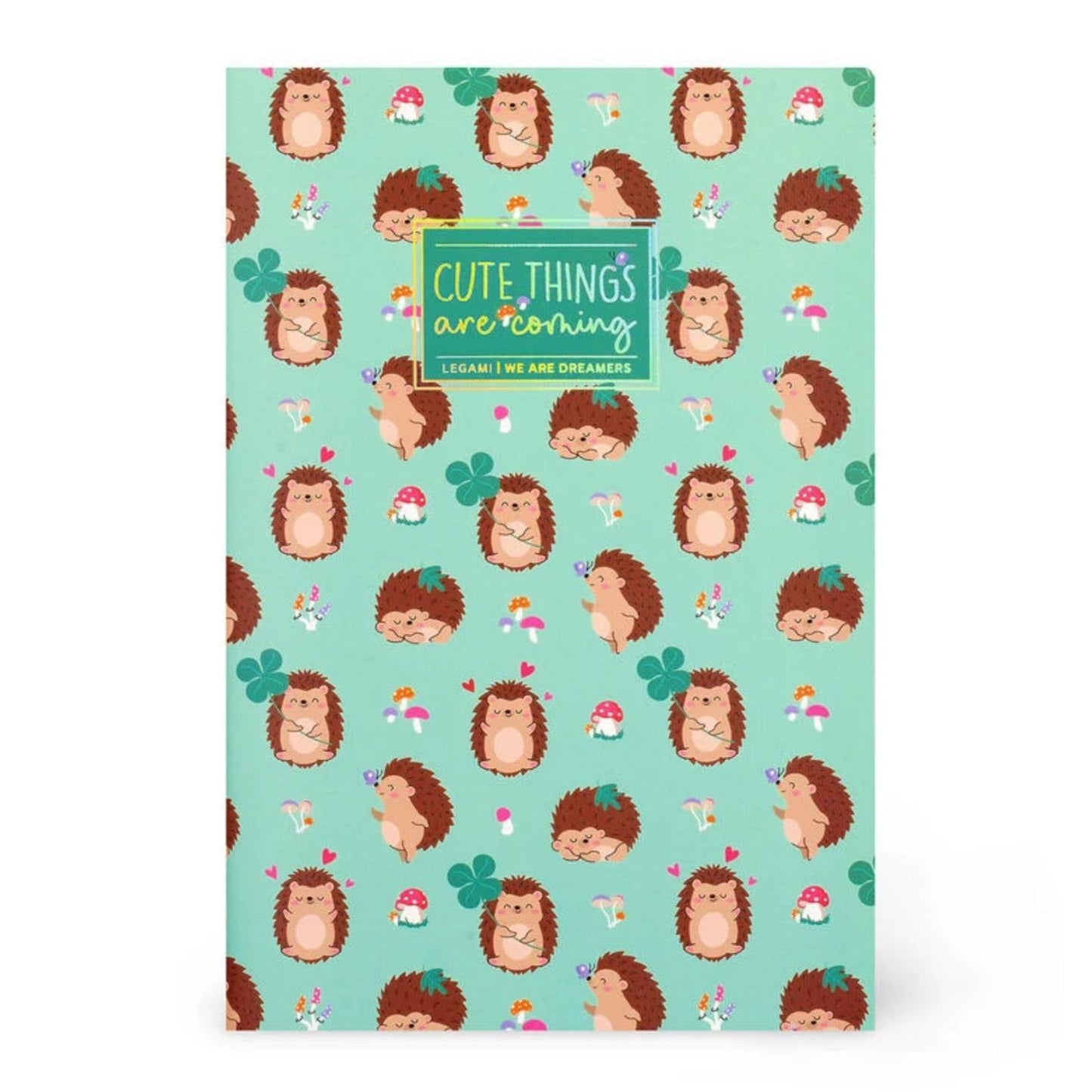 Legami A5 Lined Notebook - Ideal for Note-Taking - Teddy, Bee, Moth, Hedgehog, Flowers