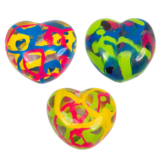 Heart Sugar Ball Translucent Maltose Squishy Fidget Toy For Stress Relief, Anxiety, ADHD & Autism Stimming - Inkerz Paint