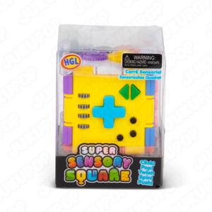 Super Sensory Square Ultimate Fidget Toy - Spin, Push, Pop, Twist, Click - Button, Maze, Toggle For ADHD & Anxiety