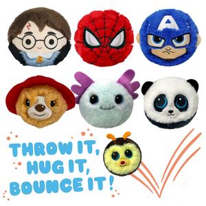 TY Beanie Bouncers - Part Fury Friend, Part Bouncy Ball - Paddington, Harry Potter, Superheroes, Panda, Bee, Axolotl
