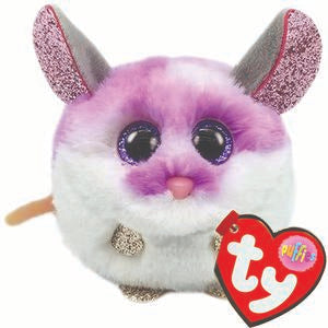 TY Beanie Balls Soft Toys - Puff Weighted Plush Balls with Glitter Eyes and Sparkle Accents
