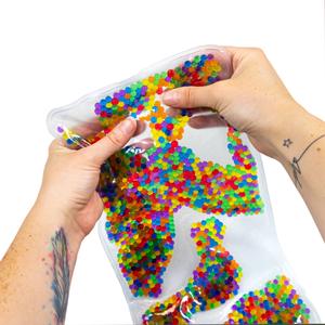 Sensory Squish Mat Rainbow Bead Stim Fidget Toys for Autism, ADHD, Stress & Anxiety