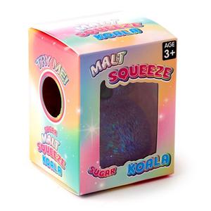Maltose Sugar Glitter Squeezy Animal Anti Stress Sensory Fidget Toy - Cat or Koala