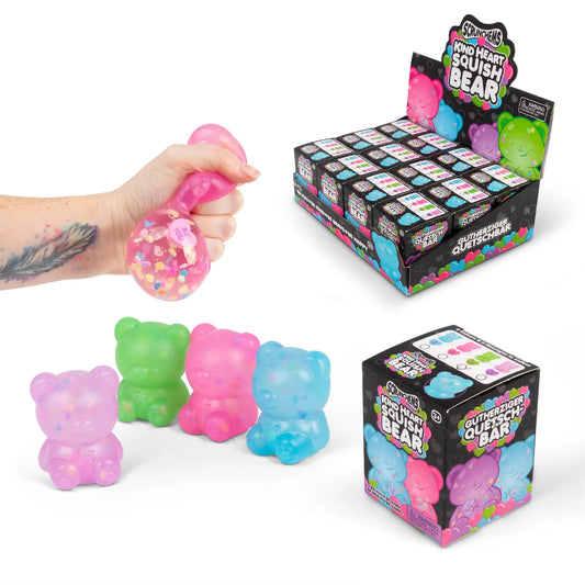 Scrunchems Kind Heart Squish Bear Sensory Toy