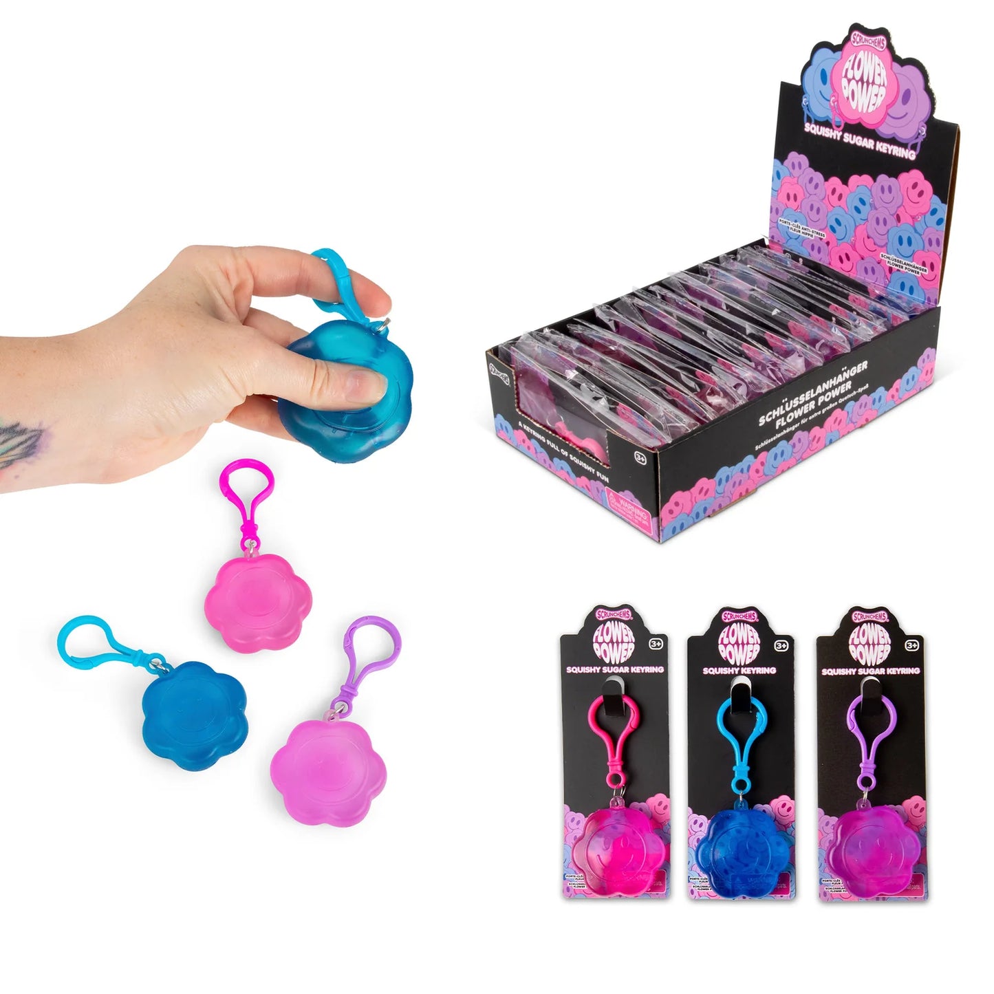 Scrunchems Flower Power Sugar Sensory Keychain