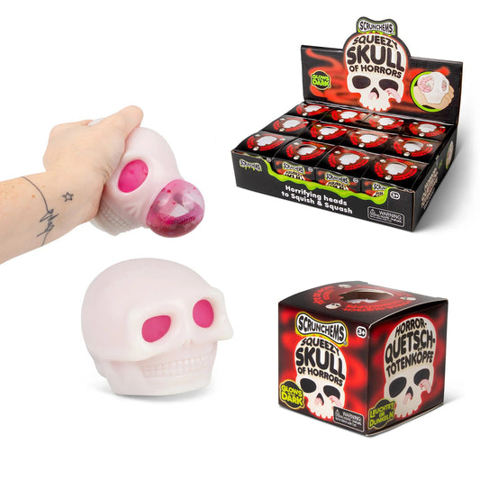 Scrunchems Squeezy Skull of Horrors - Squishy Spooky Halloween Sensory Toy
