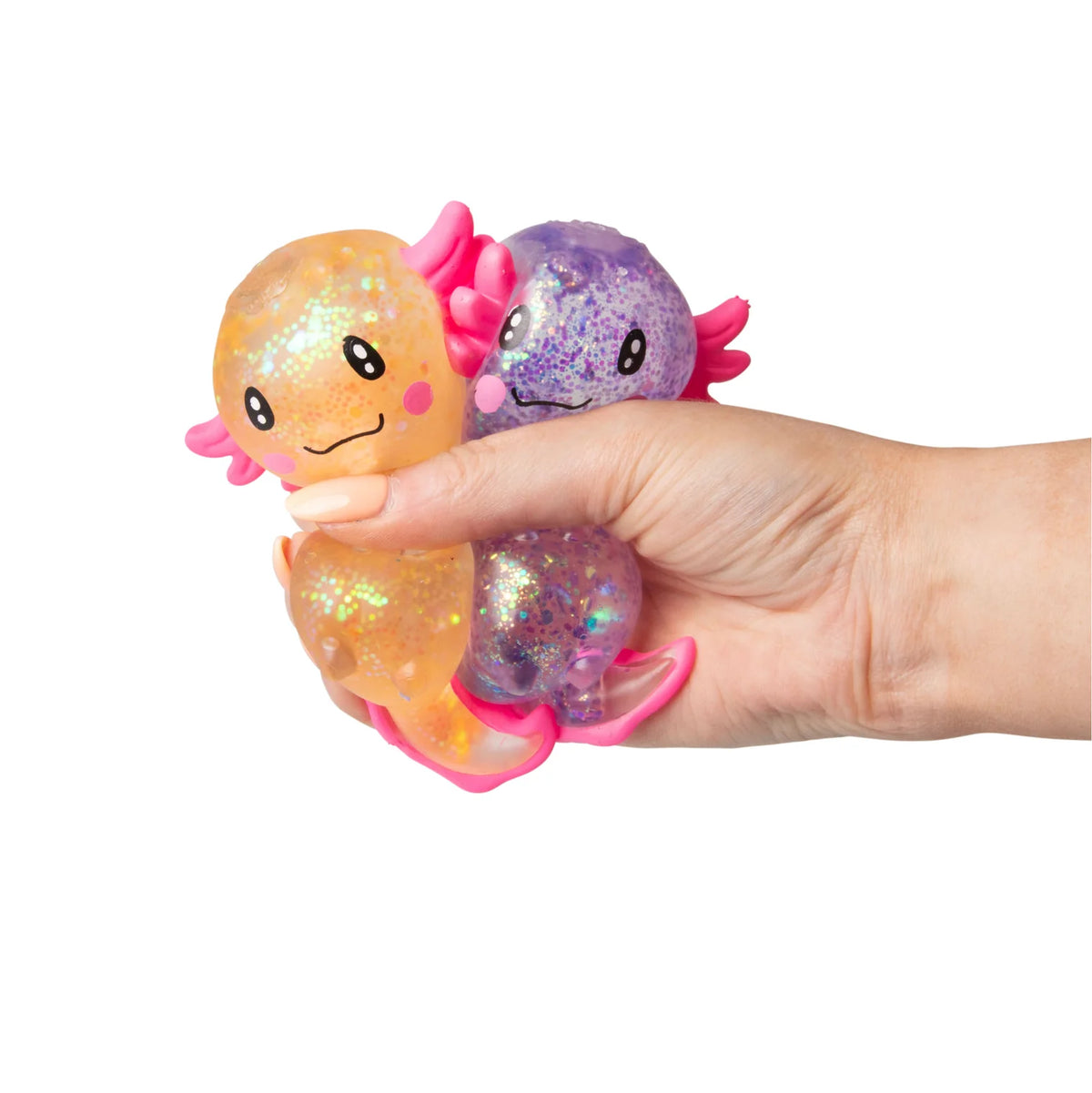 Scrunchems Sugar Axolotl Squishy Fidget Sensory Toy – Soft Squeeze Stress Relief