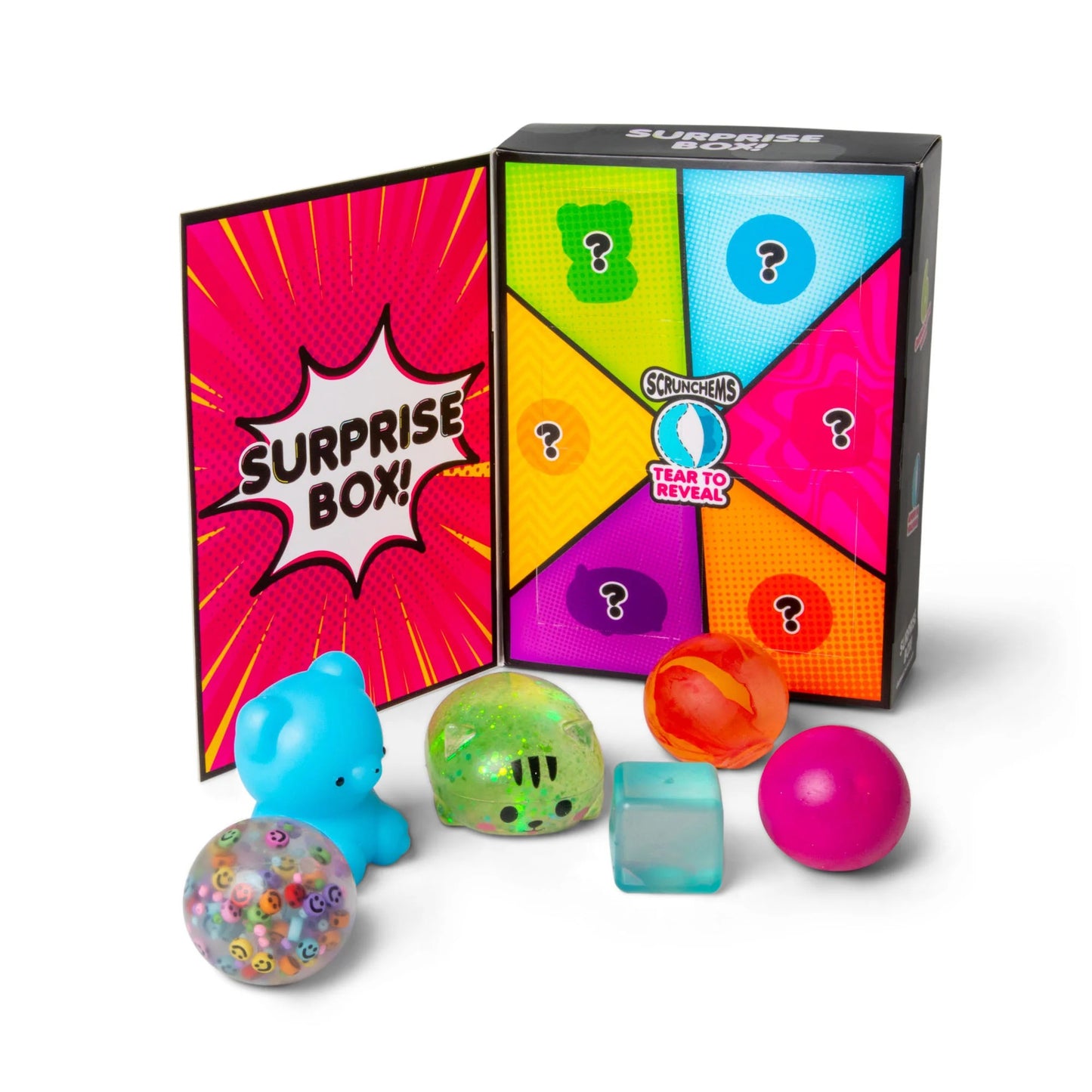 Scrunchems Mystery Squishy Surprise Box - 6 Sensory Surprises