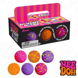 NeeDoh Dohnut Holes Set of 6 Teenie Squishy Sensory Fidget Toy For Stress Relief