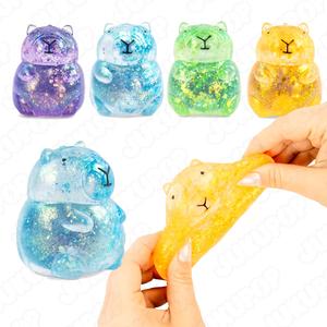 Sugar Filled Glitter Capybara Squishy Sensory Fidget Toy For Stress Relief & Focus