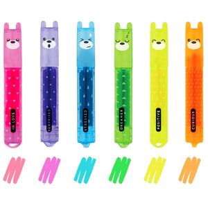 Legami Set of 6 Mini Highlighters - Teddy's Mood