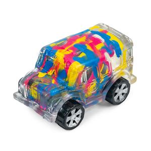 Inkerz Paint Sugar Ball School Bus - Translucent Maltose Squishy Fidget Toy For Stress Relief, Anxiety, ADHD & Autism Stimming