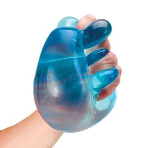NeeDoh Nice Berg 3.5" Jumbo Nice Cube Blue - Sensory Squishy Fidget Toy For Stress Relief