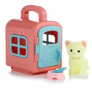 Cute Pets Carry Case Toy Set - Bunny Rabbit, Cat Or Dog