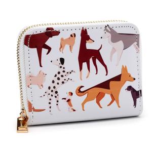 Dog Zip Around Small Wallet Coin Purse