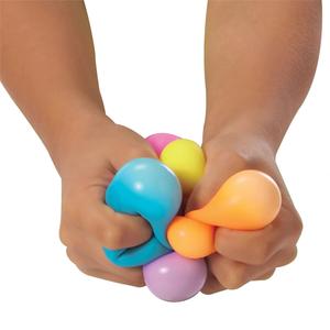 Needoh Rainboh Teenie Fidget Toy - Stress Relief Toy for Kids & Adults - Rainbow Set of 6 Sensory Balls