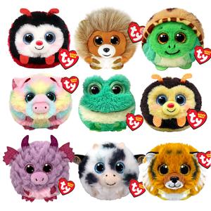TY Beanie Balls Soft Toys - Puff Weighted Plush Balls with Glitter Eyes and Sparkle Accents