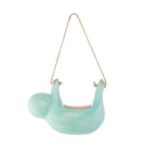 Seymour Sloth Hanging Indoor Planter Turquoise Blue