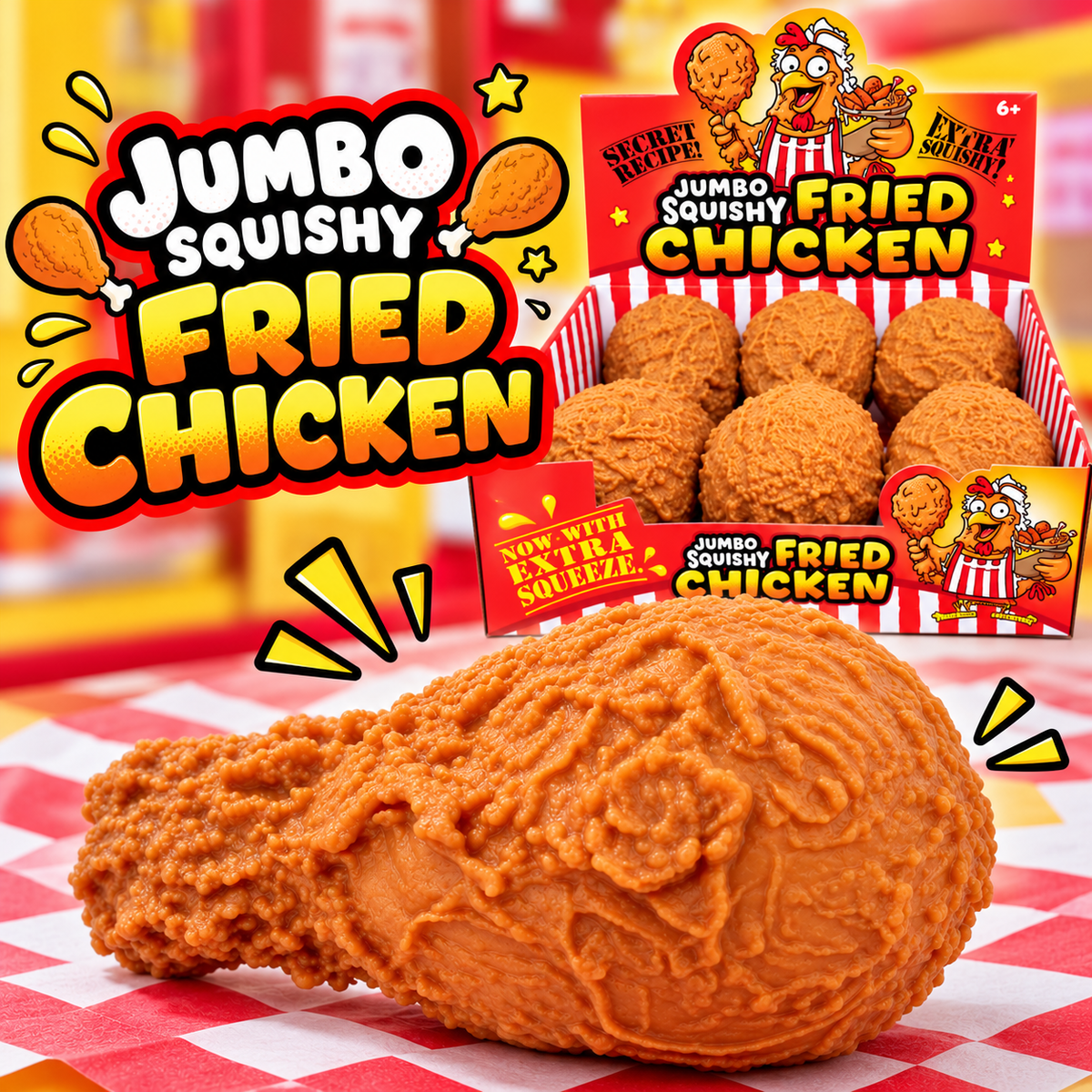 KTL Jumbo Squishy Fried Chicken Drumstick – Giant Food Squishy