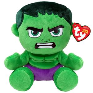 Ty Marvel Beanie Babies Superheroes Plush Soft Toy - Stuffed Toy for Kids - Spiderman, Iron Man, Captain America, The Hulk, The Guardians of the Galaxy Groot, Rocket, Black Panther