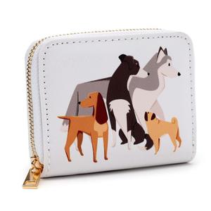 Dog Zip Around Small Wallet Coin Purse