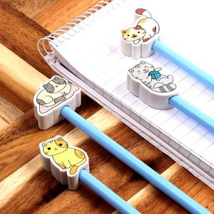 Cute Kitty Cat HB Pencil & Eraser Topper Set