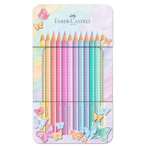 Faber Castell Sparkle Tin Pastel Colour Pencil Set
