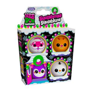 Needoh Squishmas Squishkins - Christmas Themed Sensory Fidget Toy for Stress Relief