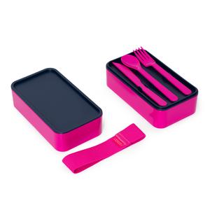 Legami Lunch Box With Cutlery "Bloom Your Own Way" Pink Floral