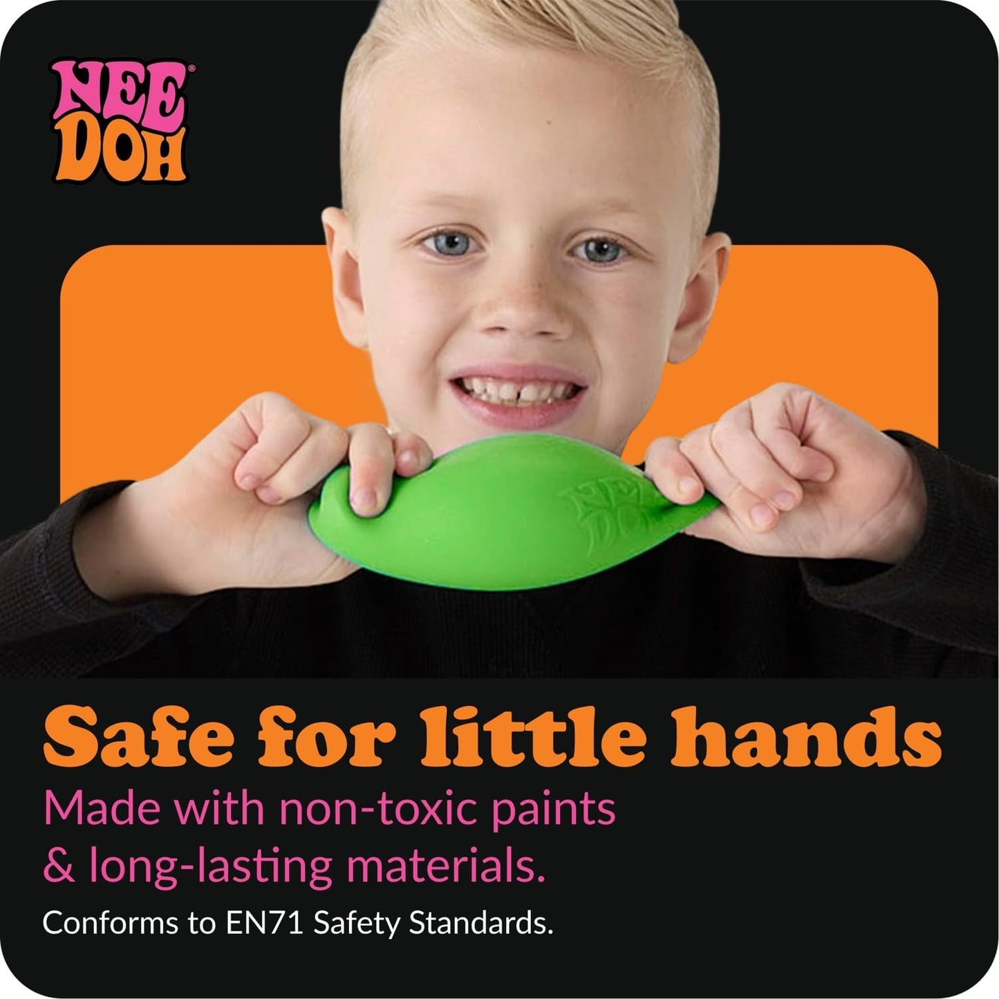 Needoh Classic Fidget Sensory Ball Toy - Nee Doh Stress Ball - Helps with Anxiety & Stress