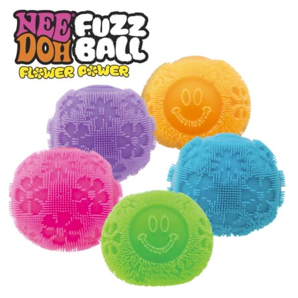 NeeDoh Fuzz Ball Flower Power Slow Rise Sensory Fidget Toy
