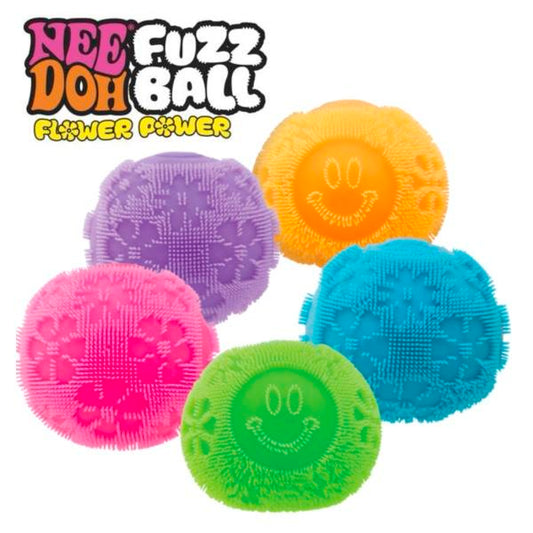 NeeDoh Fuzz Ball Flower Power Slow Rise Sensory Fidget Toy
