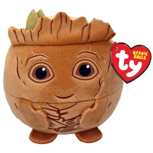TY Marvel Superheroes Beanie Balls Puffie Plush Soft Toy - Official - Choose From: Iron Man, Spiderman & Groot