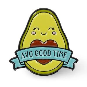 Legami Avocado Avo Good Time Cute Enamel Metal Pin