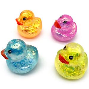 Baby Duck Squishy Anti Stress Sensory Fidget Toy For ADHD, Autism, 4 Colors (1 sent), Non-toxic Glitter Maltose Sugar