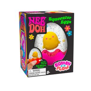 NeeDoh SQUEEZTER EGG Squishy Fidget Toy - For Stress, Anxiety, ADHD, Autism