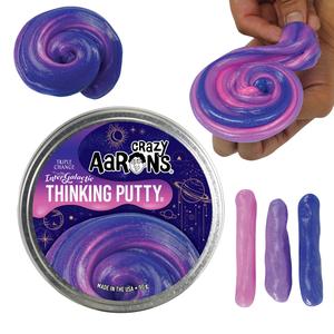 Crazy Aarons Thinking Putty - Hypercolour Colour Change - Intergalactic, Magic Dragon, Super Scarab - 90g Tin