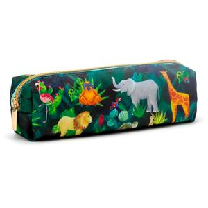 Animal Kingdom Canvas Pencil Case - Cute and Durable Stationery Storage