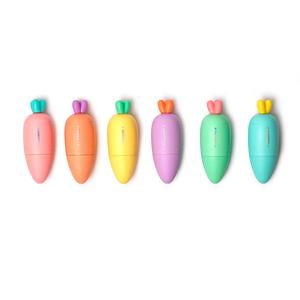 Legami Set Of 6 Mini Carrot Highlighters