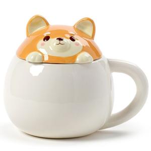 Adoramals Lid Ceramic Lidded Animal Mug Cute Cup