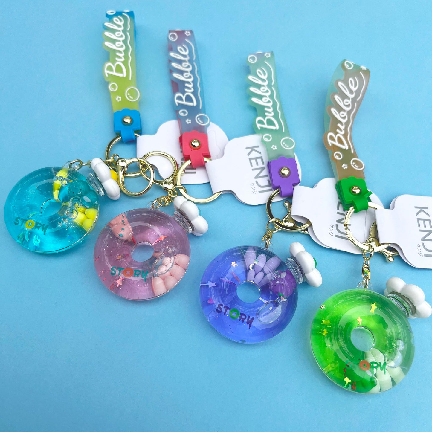 Kenji Mima Dino Float Sensory Kawaii Keyring Keychain