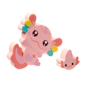 Axolotl Stationery Set - 2 Piece Eraser Set