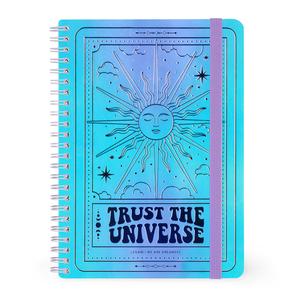Legami A5 Lined Spiral Notebook With STICKERS - Unicorn, Tarot Celestial, Red Panda & Travel Designs