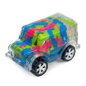 Inkerz Paint Sugar Ball School Bus - Translucent Maltose Squishy Fidget Toy For Stress Relief, Anxiety, ADHD & Autism Stimming