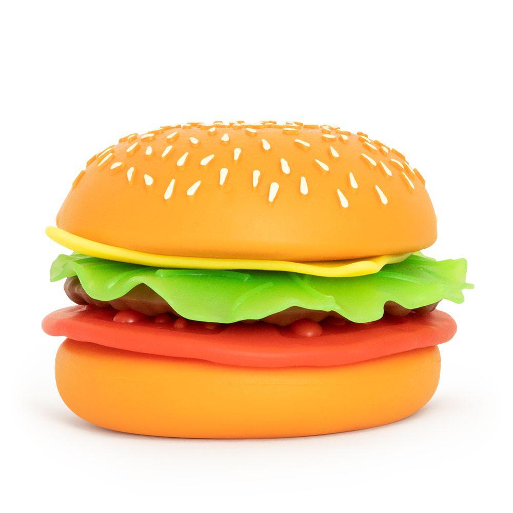 Jumbo Peel & Stack Burger Squishy Fidget Toy – Sand Filled Sensory Stress Relief for Kids & Adults