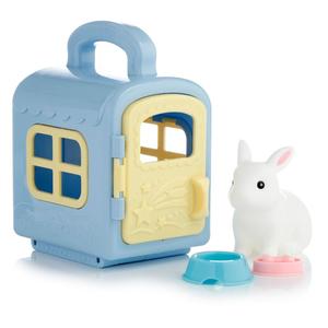 Cute Pets Carry Case Toy Set - Bunny Rabbit, Cat Or Dog