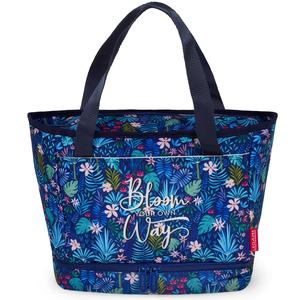 Legami Large Insulated Washable Floral Zip Up Lunch Bag
