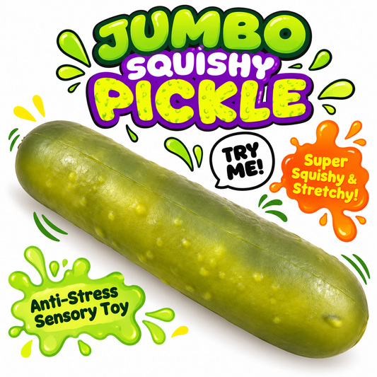 KTL Jumbo Squishy Pickle – 37cm Giant Stretchy Sensory Squishy Toy